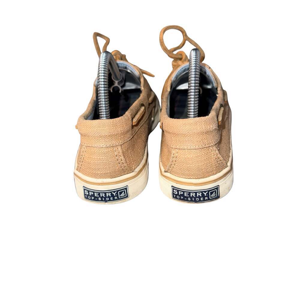 Women’s Sperry Top-Sider Tan Canvas Boat Shoes size 6 - Picture 4 of 6